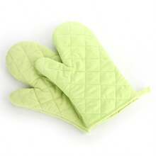 Heat-Resistant Microwave Oven Gloves, Padded, Non-Slip, Solid Color