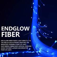 1支LED鞭状灯，彩色光纤舞动灯，多种颜色模式，360°旋转，派对灯，非常适合派对和灯光秀，送给朋友、女朋友、妻子的独特礼物 - 180cm光纖鞭子 - 查看 10