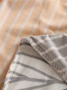 Yellow Line Leaf Texture Sofa Cover, Fully Wrapped Polyester Fiber Elastic Sofa Cover, Knitted Milk Silk All Season Universal Sofa Cover - Orange - View 11