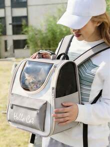 Cat Carrier, Dog Carrier, Cat Backpack, Dog Backpack, Large Space Cat Bubble Backpack, Large Space Dog Bubble Backpack, Breathable Cat Backpack, Sun-Shading Dog Backpack, Ergonomic 3D Design, Suitable For Travel, Hiking, Shopping And Vet Visits