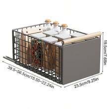 Pull Out Cabinet Organizer Foldable Under Sink Organizer And Storage For Kitchen - L - View 4