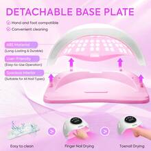 DianaBeauty Máy sấy móng tay UV 90 đèn LED có hẹn giờ và cảm biến tự động, phù hợp với mọi loại sơn móng tay gel, thiết bị làm móng chuyên nghiệp. - trắng - Xem 6
