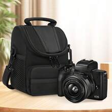 NEWHEY Bolso de hombro compacto para cámara con asa, protección a prueba de golpes, bolsa de viaje, adecuado para cámaras DSLR y sin espejo, bolsa de fotografía ligera cruzada con bolsillos con cremallera y correa de hombro ajustable, ideal para fotografía al aire libre, uso diario y viajes - Multicolor - Ver 11
