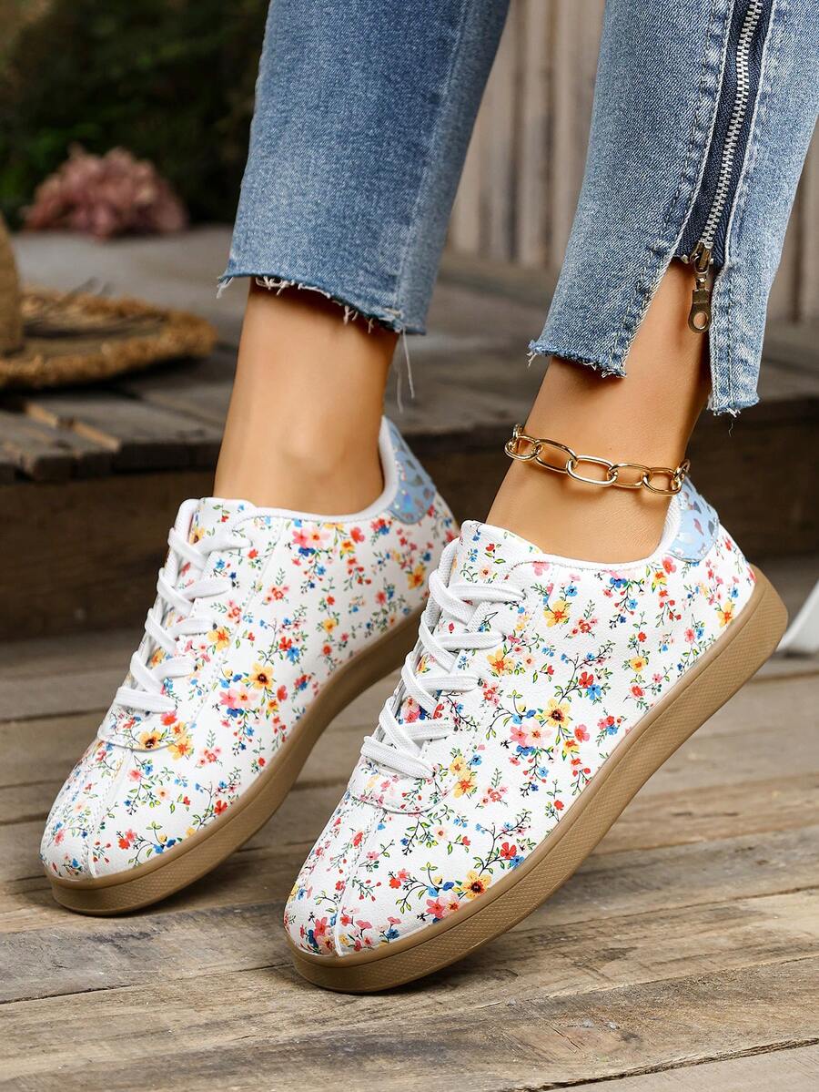 Giày thể thao nữ phong cách retro, giày chạy bộ đế bằng, giày đế cao su, giày thể thao đế xuồng, giày màu hồng với đế ngoài bằng cao su mang đến phong cách vượt thời gian, sự thoải mái tối đa, là lựa chọn thiết yếu cho phái đẹp. - Đỏ - Xem 1