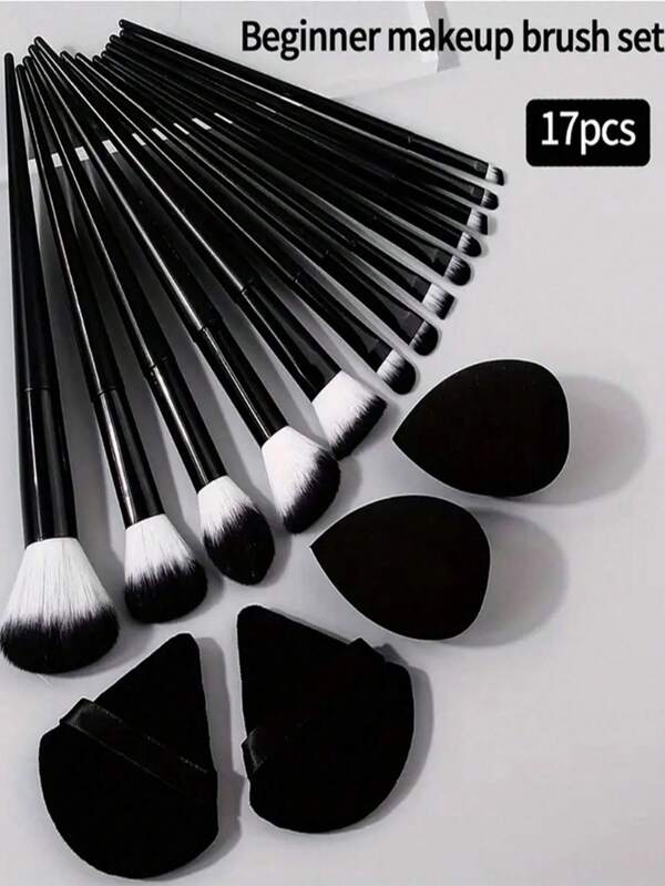 13支化妆刷、2套化妆海绵、2个粉扑、化妆工具、眼影刷、腮红刷、化妆刷套装、化妆刷套装、化妆刷套装、全套化妆工具、化妆刷套装、全套化妆工具、化妆刷套装、化妆刷套装