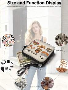 1pc Waterproof Pet Treat Bag, Pet Training Set With Hook And Zipper, Pet Poop Bag, Suitable For Puppy, Kitten, Key Chain, Coins, Cosmetics, Puppy, Pet Training And Walking - Multicolor - View 4