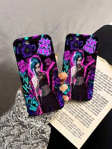 Estuche para teléfono con temática de What Monster Juice What Energy Drink Compatible con fundas para teléfonos   17  16 Pro Max  15 Pro Max  13 y  12 Hecho de material de TPU, brinda protección contra golpes y caídas. Es un gran regalo para familiares, amigos, parejas en otoño y Halloween. - Negro - Ver 5