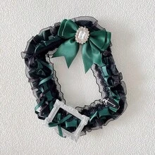 1pc New Cute Photo Card Holder, 7 Colors 2 Types Available, DIY Finished Product, Anime/ACG, Celebrity Fan Goods, 3-Inch Photo Display, Leaf, Rose, Bow, Transparent Lace Decoration, Lolita Accessories Card Holder - 彩色 - 查看 9