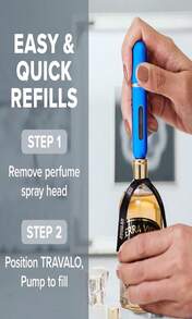 Travalo Classic HD Perfume Atomizer - Leak-Proof And TSA Approved For Air Travel - Reusable, Airtight, Easy-Fill Mini Pump Sprayer - Lightweight, Elegant Design W_Volume Window - Brown 017oz - Màu B - Xem 7