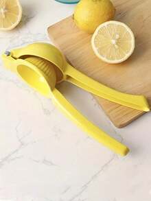 1pc Aluminum Manual Multi-Functional Lemon Juicer Portable Labor-Saving Easy-Press Design Non-Slip Handle Electric-Free Efficient Citrus Juicing Built-In Storage Space-Saving Special For Ramadan Drink Prep/Family Gatherings/Outdoor Picnics Must-Have Kitchen Gadget For Fresh Juice Lovers,Kitchen Accessories,Storage,Home Decor - Multicolor - View 7