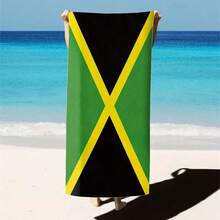 1pc Quick-Dry Ultra-Fine Fiber Beach Towel - Super Absorbent, Lightweight, Sand-Proof, Suitable For Travel, Swimming, Fitness, Yoga - Ideal For Beach Lovers And Travelers - Perfect For Relaxing By The Pool And Outdoor Activities Bathroom Decor - Green - View 17