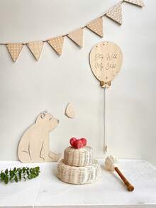 Removable Balloon Theme Wall Stickers, Wooden Children's Room Decor - Easy To Apply Stickers, Create A Fun Birthday Party Or Children's Room Wall Decor - Decorate - View 6