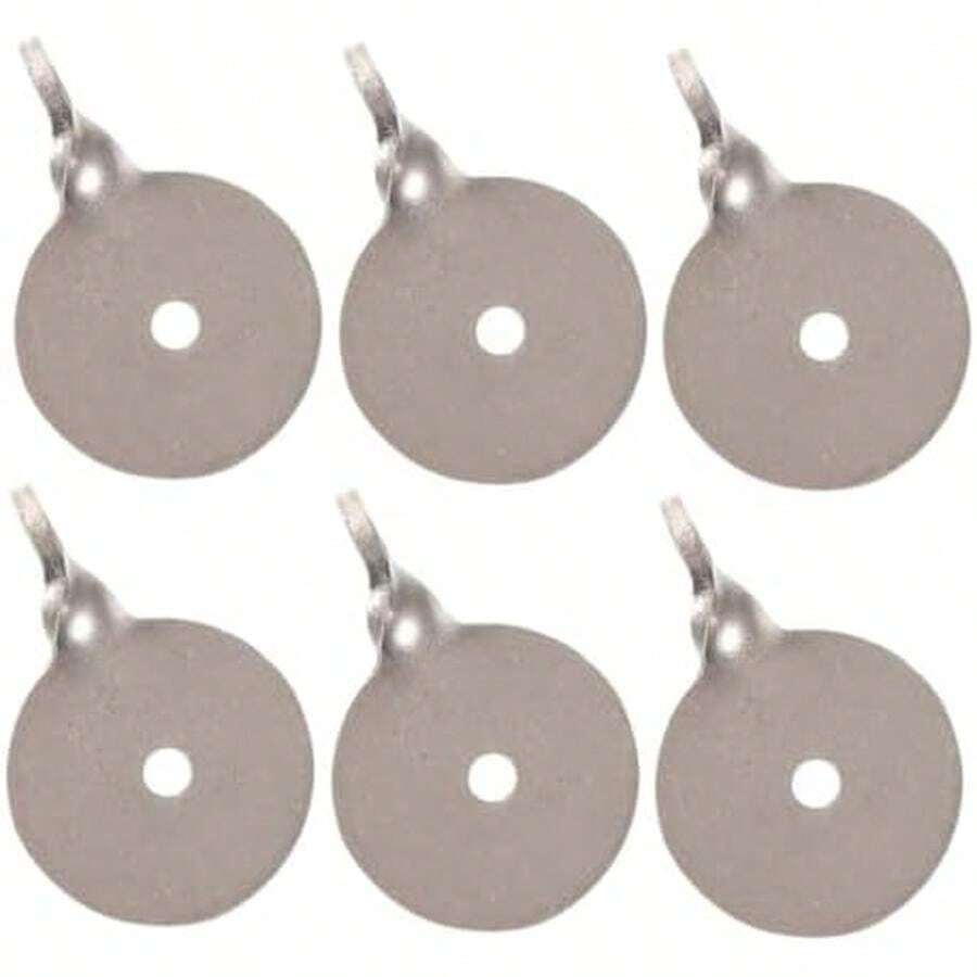 Dianas Metálicas Pequeñas para Entrenamiento Infantil, 6 Piezas (3 Cm), Objetivo Metálico Resistente, Diseño Portátil, Aptas para Tiro Deportivo En Interiores y Exteriores - / - Ver 1