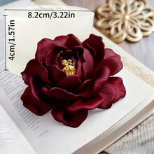 1个优雅花卉硅胶模具，适用于蜡烛、树脂艺术品、手工皂和粘土制品 - 精致花瓣设计，层叠花瓣，适合制作手工婚礼、情人节、生日、母亲节礼物，可重复使用，家居装饰，精致花卉设计，适用于香薰蜡烛和手工装饰品。 - 白色 - 查看 4