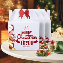 24pcs White Gable Party Favor Boxes, 7 X 3.5 X 6.6 Inches, Kidsssss Party Favors, Goodie Boxes For  Birthday, Wedding, Classroom Activity, Ba By Shower, And More,1Count(Packof24),White - White - 查看 9