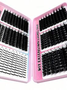 500pcs/Pack 200D/160D/120D/100D/80D/60D Capacity Eyelash Book, Synthetic Mink False Eyelashes, 0. 07mm Thickness D Curl, 10-18mm Mixed Length, Natural Soft Eyelash Extension Makeup Products Suitable Any Stylelash Clusters,Eyelash Clusters,Individual Eyelashes,Lashes,Lashes - Ngày 2 - Xem 6