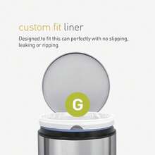 Simplehuman CW0286 Code H Custom Fit Bin Liner Bulk Pack, Clear Plastic (3 Pack Of 20, Total 60 Liners),60Count,CodeHCodeH - 代碼H代碼H - 查看 5