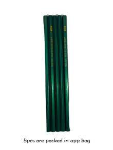 5pcs Classic Green Hexagonal Wooden Pencils, Student Exam Back To School Stationery, 2B HB 2B Exam Pencils, Answer Sheet Writing Drawing Supplies