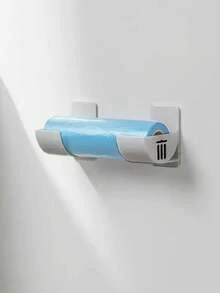 2 estantes de almacenamiento de cocina ajustables y sin perforación - Cajas de almacenamiento de plástico multifuncionales adecuadas para película de envoltura, bolsas de basura, etc. - Estante lateral de gabinete y refrigerador que ahorra espacio - Multicolor - Ver 4