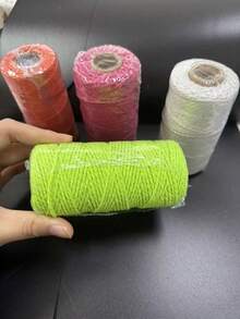 One 100 Meter Roll Of Twisted Masonry Rope, Available In 4 Colors, Suitable For Gardening Or Masonry Tools, Outdoor Kite Rope, Multi-Purpose Garden Rope For Craft And Gardening Applications, Garden Rope | Colored Rope | Elastic Nylon Rope