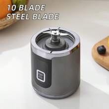 200W Professional Smoothie Blender - Ideal Kitchen Countertop Appliance For Desserts, Portable Rechargeable Fruit Juice Mixer (Model N58D) For Shakes And Juice, Plus A 600ML, 7.4V, 2400mAh, 18000RPM, 100W Household Crushed Ice Juicer Cup With USB Charging, Portable For Outdoor Travel - 白色PRO MAX - 查看 4