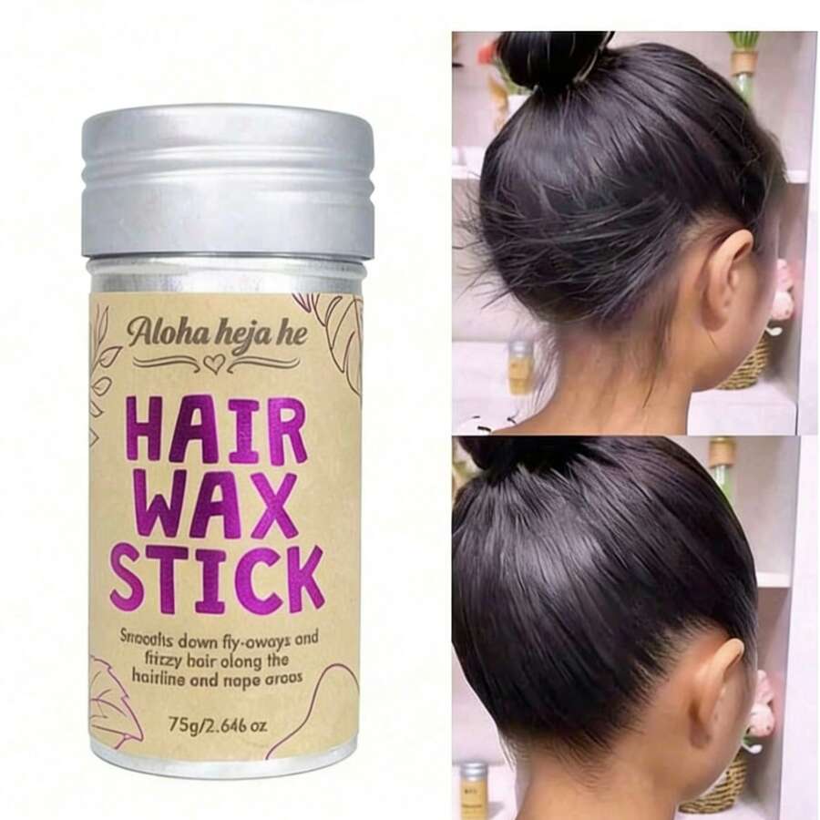 Styling Wax Stick, Perfect For Controlling Natural Or Wig Curls And Asymmetrical Edges, Non Greasy, Suitable For Controlling Curls And Edge Laying, Styling And Shaping Hair Wax Sticks (Bottle Label Random) Hair Accessories Suitable For Fancy Dress Shop - Multicolor - View 1