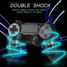 Pro Wireless Gaming Controller For P-4 Console, No Latency Bluetooth Gamepad With Turbo Function, Double Shock Vibration, Ergonomic Design Replacement Remote For P-4 - 黑色 - 查看 2
