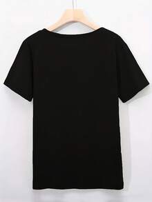 Black History Month Believe Achieve Succeed Mela Nin African T-Shirt - 黑色 - 查看 2