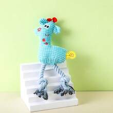 Heißes Haustier Hund Soundspielzeug Kreatives Stricken Sikahirsch Bissfestes Soundmolar Plüschhundspielzeug Haustierzubehör - Verschiedenfarbig - Übersicht 10