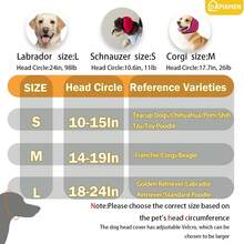 Dog Ear Muffs, Dog Ear Muffs For Noise Reduction, Dog Ear Protection Cover To Relieve Anxiety, Dog Calming Head Cap, Dog Anxiety Head Band, Cat And Dog Universal Ear Muffs - Multicolor - View 6
