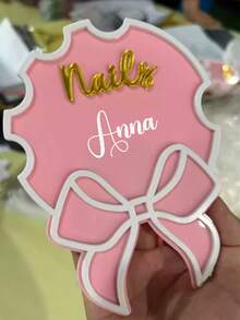 定制蝴蝶结美甲沙龙广告、美甲用品、商业标志、美甲师礼品、美甲服务、社交媒体图片、多功能、装饰性、字母、纯色、精致、时尚、复古、现代、多彩、休闲、基础、柔和、独特、定制、个性化、送给她的理想礼物、女朋友、她、男朋友、朋友 - 彩色 - 查看 11