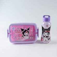 Sanrio 2pcs Hello Kitty Licensed Melody & Cinnamoroll Large Capacity Cartoon Lunch Box Set, Includes DIY Stickers, Cute Kuromi Microwave Bento Box - Adorable Meal Prep Containers