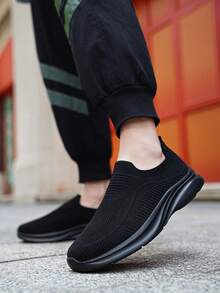 Giày thể thao nam casual, nhẹ và thoáng khí, thích hợp mang hàng ngày. - màu đen - Xem 15