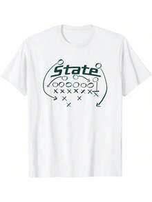 Michigan State MSU Spartans Football Play T-Shirt - trắng - Xem 1