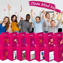 24Pack Hot Pink Party Favor Treat Box Packs, 7 * 3.5 * 6.6 Inch Goodie Box With Handles, Gable Gift Boxes For Valentine's Day,Birthdays,1Count(Packof24),HotPink - 亮粉紅色 - 查看 4