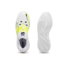 PUMA Fusion Nitro 圆头系带布面缓震防滑耐用轻便低帮男士篮球鞋 - 白黃色 - 查看 5