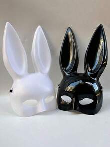 2pcs/1pc Easter Bunny Mask, Easter Mask, Party Mask, Cosplay, Cute And Playful, Suitable For Easter Masquerade Ball, Party Accessories, Suitable For Show Girls, Cosplay And Halloween Party
