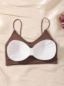 3pcs Women's Breathable Padded Casual Camisole Bras - Multicolor - View 4
