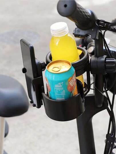 1pc Multi-Function Universal Baby Stroller Cup And Bottle Holder, Phone Holder, Cup Holder, Storage Rack, Umbrella Holder, Baby Stroller Accessories, Fits Up To 8 Inch Cup Height