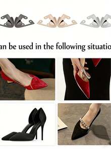 2 miếng bảo vệ mũi giày bằng kim loại, phụ kiện trang trí sửa chữa giày cao gót nữ thanh lịch, mũi nhọn, bền lâu và thời trang, phù hợp với giày cao gót, bốt và giày bít mũi, dùng để bảo vệ và sửa chữa giày, có 3 màu để lựa chọn. - Nhiều màu - Xem 2