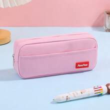 1pc Simple Large Capacity Stationery Bag,Pencil Case,Back To School - Same Style In Multiple Colors - View 16