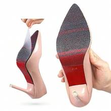 1pc High Heel Sole Anti-Skid Pad, Sole Protector,Hiking Gear,Boots For Women,Travel Essential,Shoe Accessories,Shoe Mat,Anti-Skid Enhancement Noise Reduction Self-Adhesive Trimmable Wear-Resistant. - Multicolor - View 3