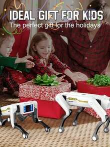 Intelligent Robot Dog - Remote Control, Special Effects Robot Dog, Dancing, Multi Functional, Intelligent Programming Companion Toy Christmas Gift Robot Dog, Wireless Remote Control Dog, AI Voice Control Can Connect To Mobile Phone - White - View 10