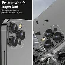 1 Miếng Dán Kính Cường Lực Black Hawk Eye, Chống Nước, Chống Trầy Xước, Viền Chống Vỡ, Tương Thích Với Dòng 11/12/13/14/15/16/16 Plus/16 Pro/16 Pro Max/17/17 Air/17 Pro/17 Pro Max. Thích Hợp Sử Dụng Hàng Ngày, Văn Phòng, Nhà. Ốp Bảo Vệ Camera Điện Thoại Chống Va Đập, Chống Trầy Xước. - màu đen - Xem 5