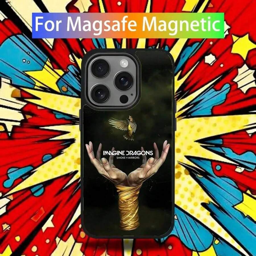 I-Imagine D-Dragons Loom Phone Case Cover Compatible With  17, 16, 15, 14, 13, 12, 11, Pro, Max, Plus, Mini, SE4, E Magnetic Magsafe Wireless Charging Cover Compatible With  17 Pro Case,  17 Pro Max Case,  17 Case,  16 Pro Case - Z3 - View 1