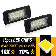 2pcs LED Number License Plate Light Lamps Lighting For BMW E90 2008-2012/E91 2006-2011/ E92 E60 E61 E60 E70 E71 E72 E39 E82 1/3/5/X-Series White OEM#:63267165646, 63267193293 - A - View 5