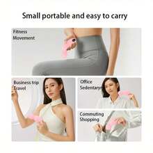 Máy mát xa mini cầm tay, nhẹ và nhỏ gọn, mát xa toàn thân giúp thư giãn cơ bắp, sạc USB, sẵn sàng sử dụng mọi lúc mọi nơi. - Hồng - Xem 5