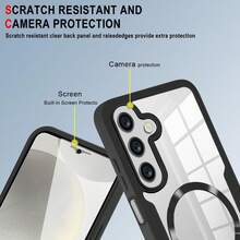 Hadaasi 1pc Black Magnetic Wireless Charging 360° Full Coverage Phone Case, [Built-In Screen Protector] Dual-Layer Shockproof Anti-Dust Transparent Phone Case, Compatible With IPhone 17 Pro/17 Pro Max/Apple Air/17/16 Pro/16 Pro Max/16 Plus/16/16 E/SE4 And Galaxy S26 Ultra/S26 Plus/S26/S25 Ultra/S25 Plus/S25/S25 Edge/S25 FE/A17/A07/A56/A36/A26/A55/A35/A25/A15/A24/A34/A14/A16/A06 - Black - View 9