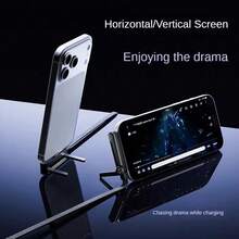 240W snabbladdningskabel med telefonhållare, 90° böjning, 360° rotation, justering i flera vinklar, flätad kabel, kompatibel med iPhone 17, speltelefoner, 240W laddningskabel med hållare för iPhone 17, surfplattor och mobilspel, snabbladdning - Svart - med stativ - Visa 7