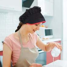 3 Piezas Gorro de Chef con Elástico, Gorro de Cocina para Mujeres en Servicio de Alimentos, Redecilla para el Cabello, Gorra de Malla Ajustable, Reutilizable y Lavable, Gorro de Chef para Mujeres - como en la foto - Ver 5